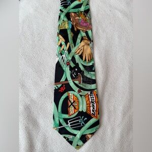 NWT Vintage Nicole Miller 100% Silk Gardening Tie, I Magnin’s- RARE